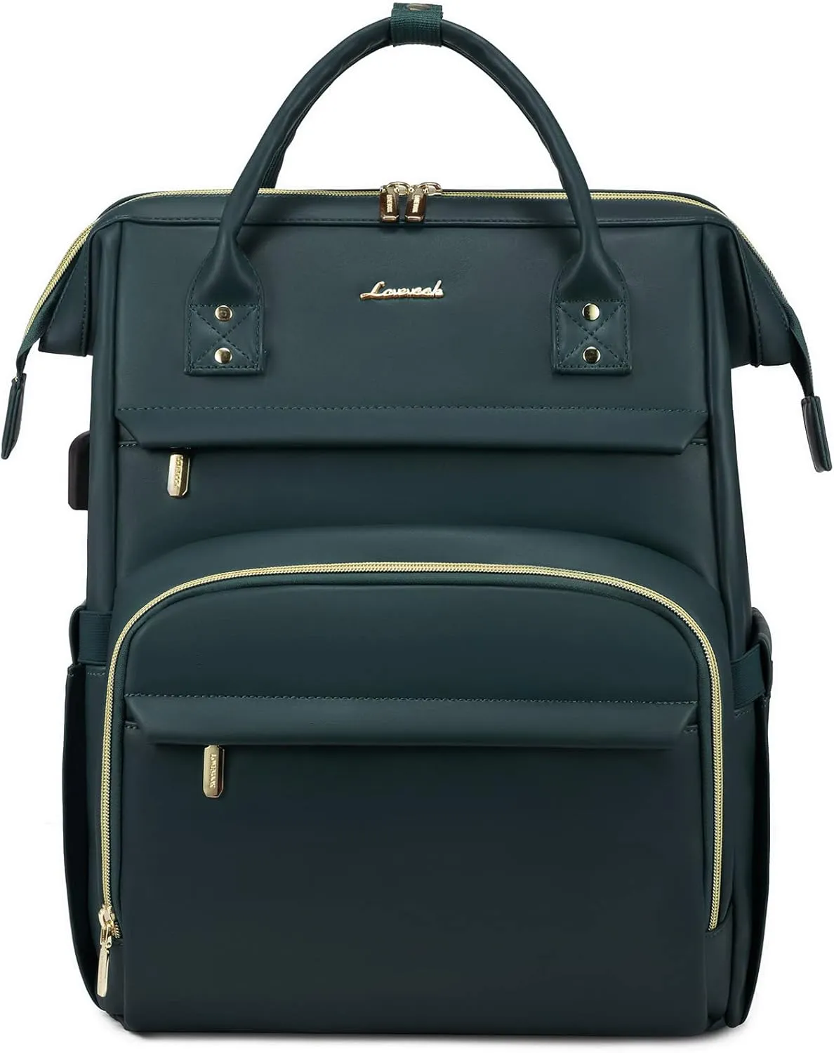 Leather Laptop Backpack