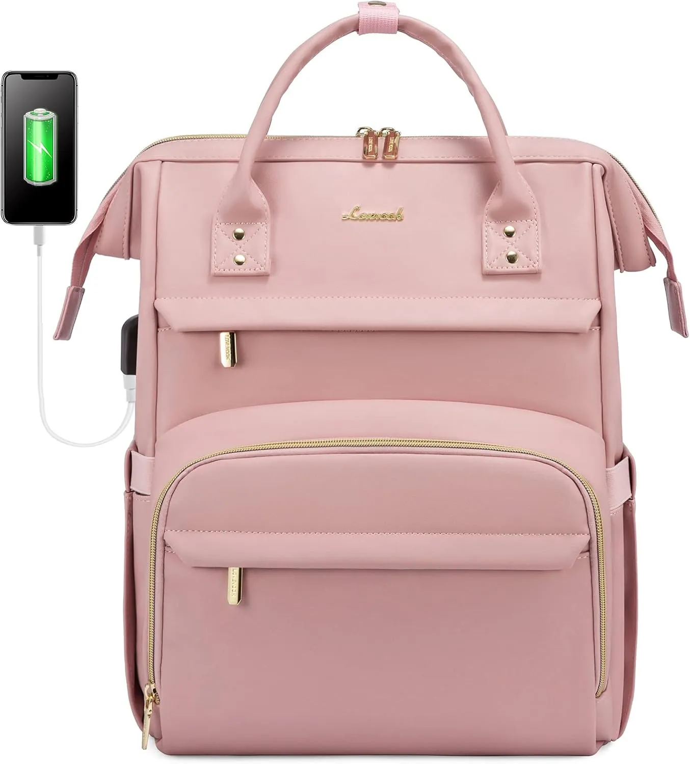 Leather Laptop Backpack