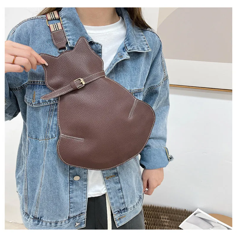 Leather Shoulder Cat Bags