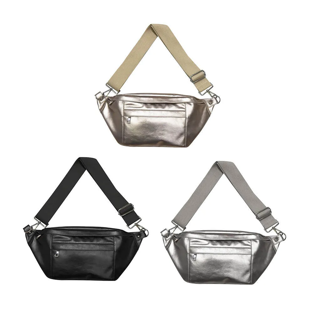 Marley Metallic Oversized Bum Bag