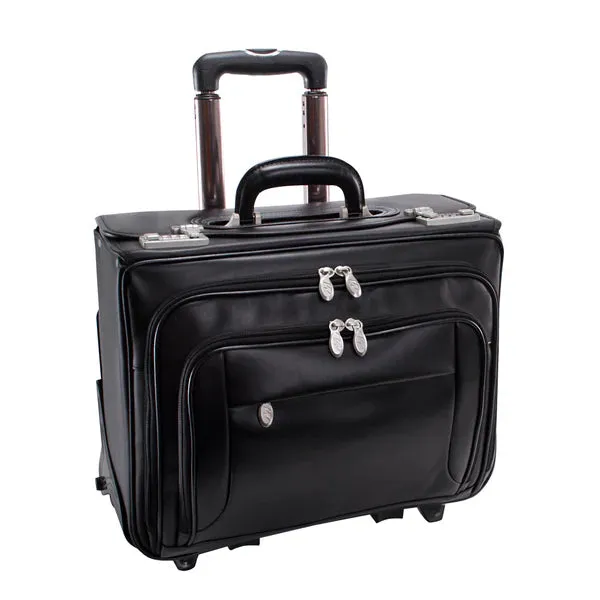 McKlein R Series SHERIDAN 84665 Leather Detachable Wheeled Catalog Case