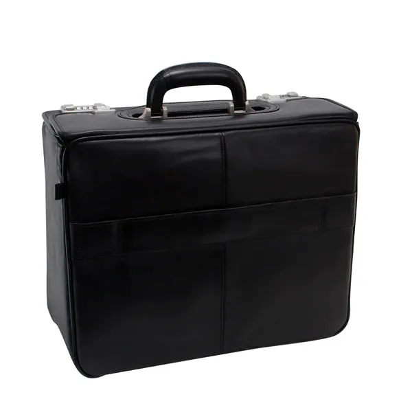 McKlein R Series SHERIDAN 84665 Leather Detachable Wheeled Catalog Case