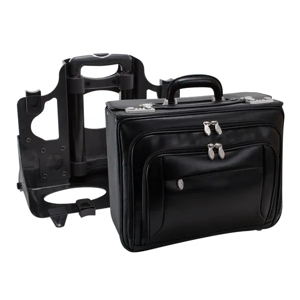 McKlein R Series SHERIDAN 84665 Leather Detachable Wheeled Catalog Case