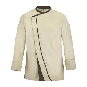 Men's Long Sleeve Beige Kitchen Coat Mint  - LAFONT