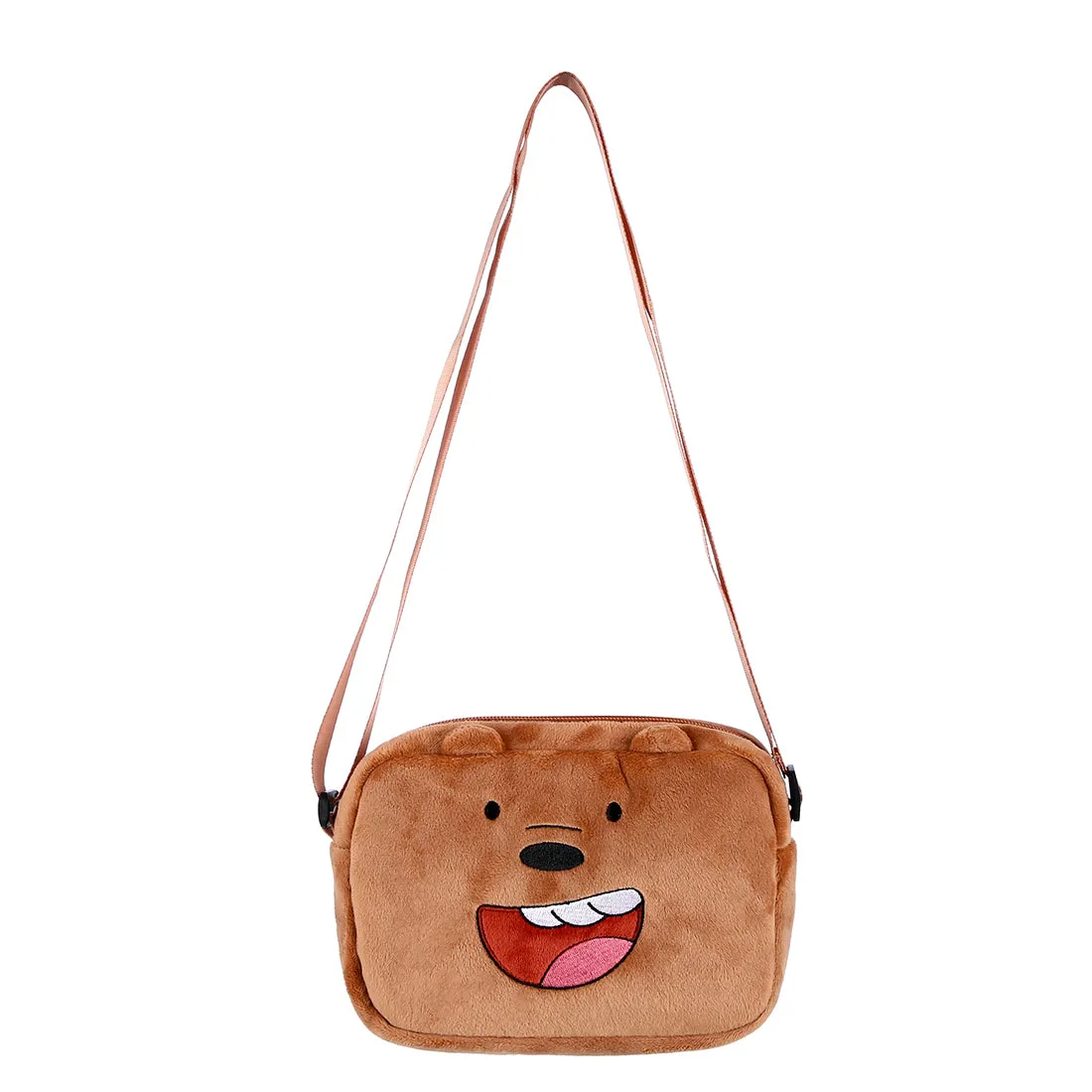 MINISO x We Bare Bears - Crossbody Plush Rectangle Messenger Bag