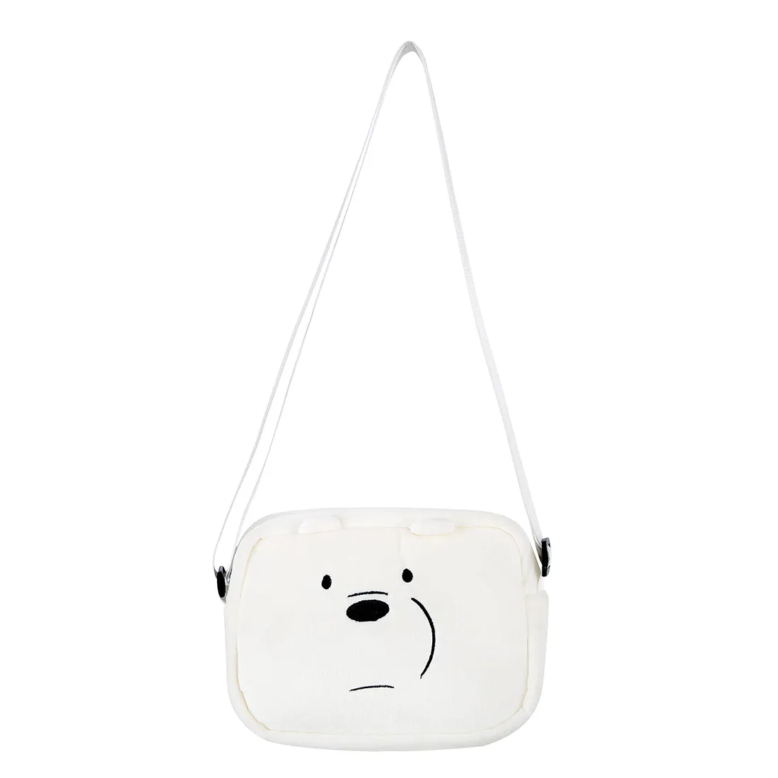 MINISO x We Bare Bears - Crossbody Plush Rectangle Messenger Bag