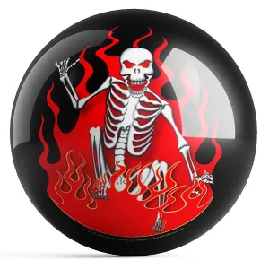 Ontheballbowling Skate Death Bowling Ball by Vulture Kulture