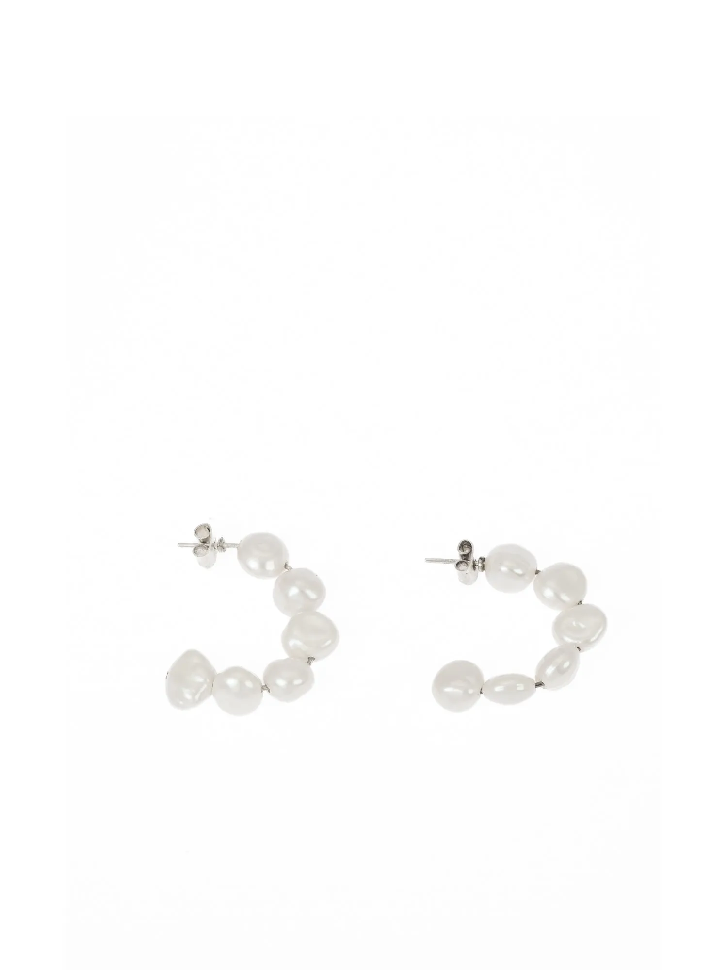 Pearl Hoop Earrings