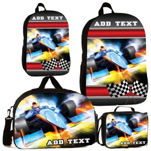 Personalized Full Color Backpacks / Lunch Bag / Duffel Bag - F1 Racing