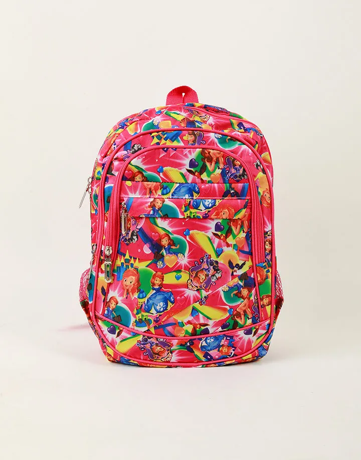 Printed Shoulder School Bag