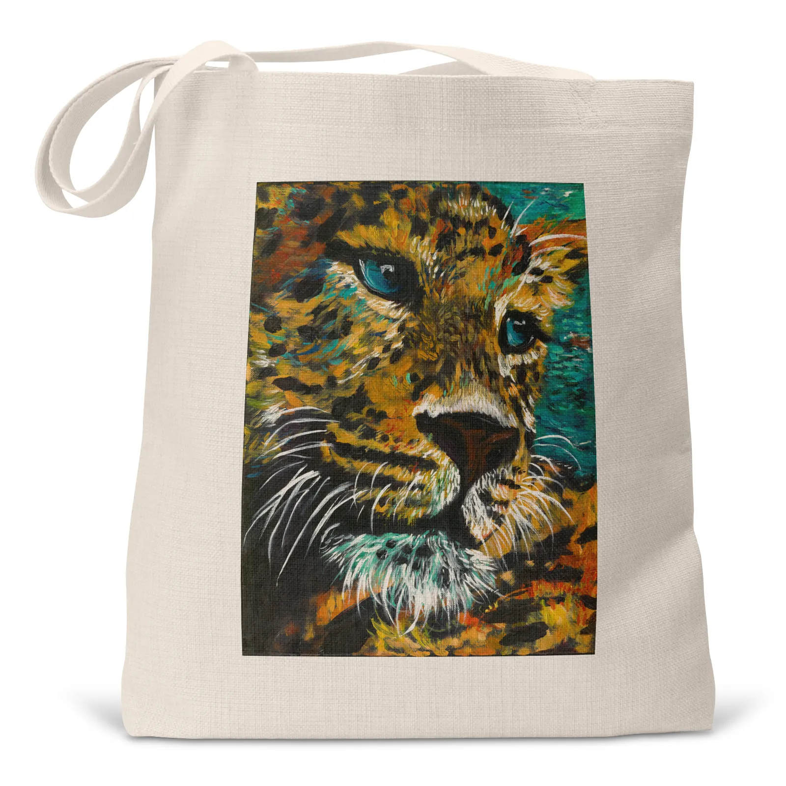 "Lilyana the Leopard" - Small Tote