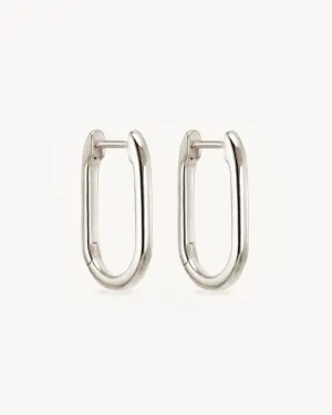 Sterling Silver Journey Hoops