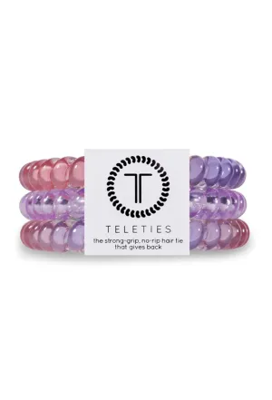 TELETIES Large Hair Ties - Cotton Candy Sky