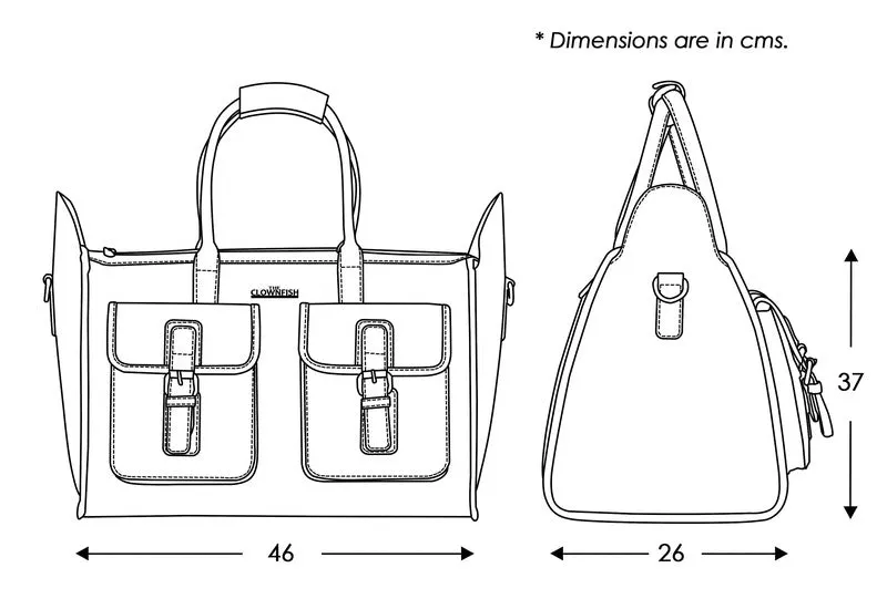 The Clownfish Canvas 46 cms Jet Black Travel Duffle (TCFDBCC-RS44JBL1)