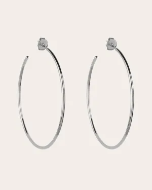 The Essential hoops - silver plated