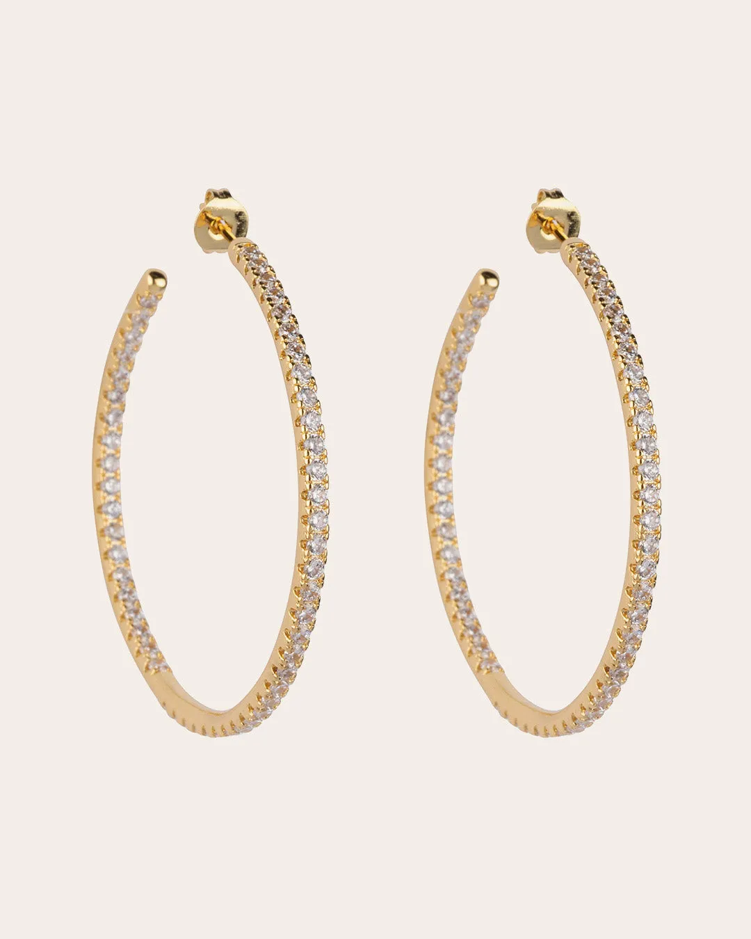 The JLo hoops - gold plated