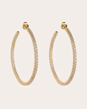 The JLo hoops - gold plated