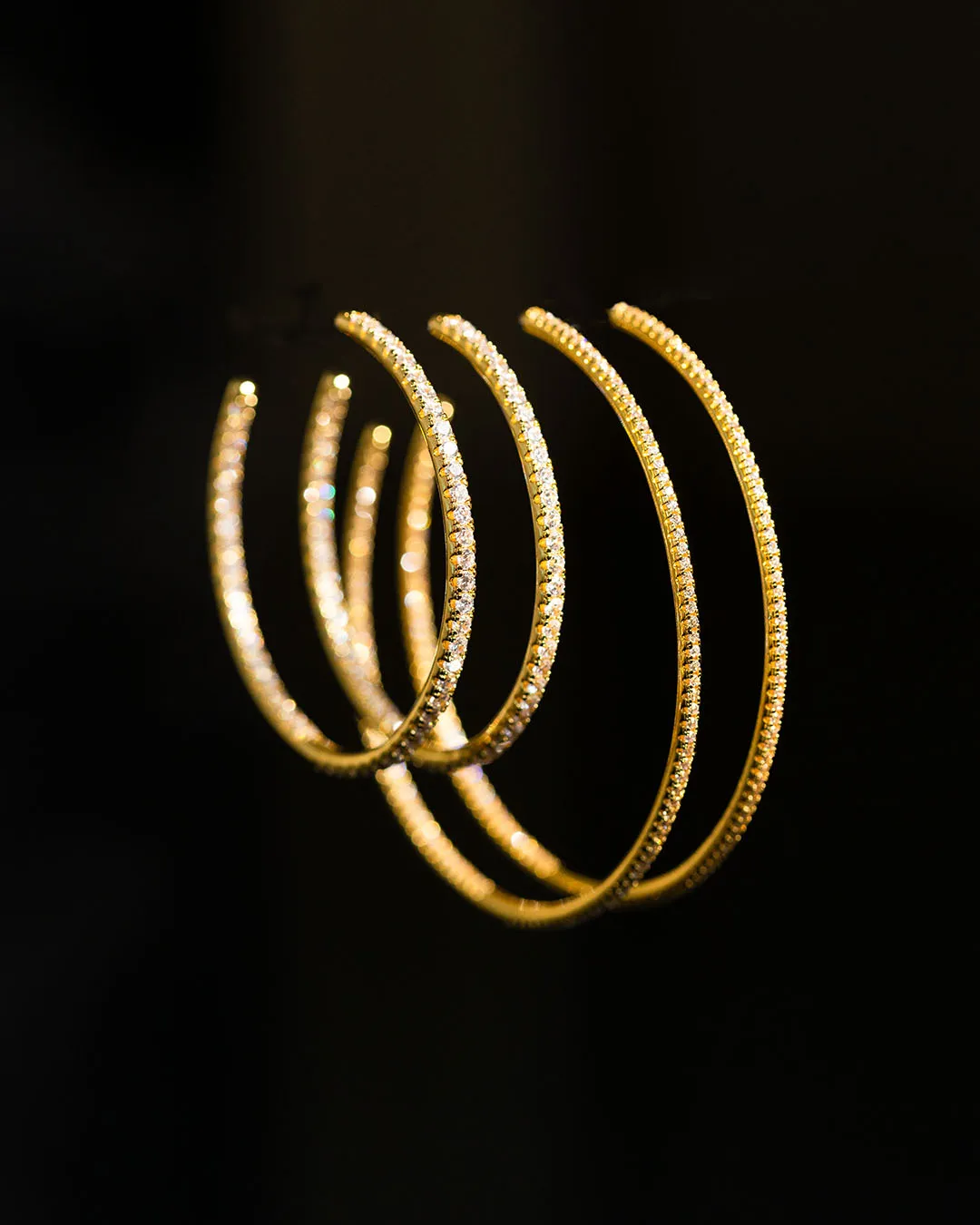 The JLo hoops - gold plated