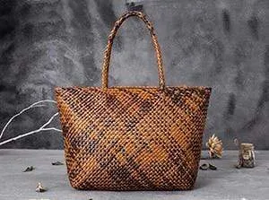 Women Real Leather Handmade Handbag